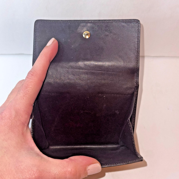 LOUIS VUITTON Vernis Elise Wallet M93523 Amarante burgundy Trifold Double Snap - Picture 8 of 12